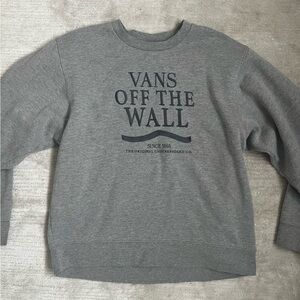 Vans Men's Heather Gray Crewneck Sweater